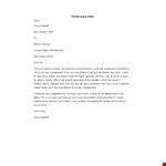 Sample Formal Leave Letter example document template 