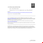 New Product Analysis Template example document template 