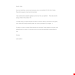 Sample Noise Complaint Letter From Landlord example document template 