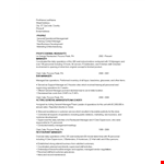 Restaurant Marketing Manager Resume example document template