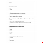 Get Insights with Our Fashion Survey Questionnaire in Just Minutes - Clothing and Unique Styles example document template 