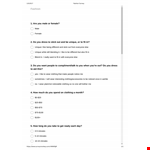 Get Insights with Our Fashion Survey Questionnaire in Just Minutes - Clothing and Unique Styles example document template