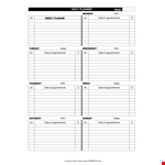 Organize Your Day with Our Daily Planner Template - Tasks and Appointments example document template