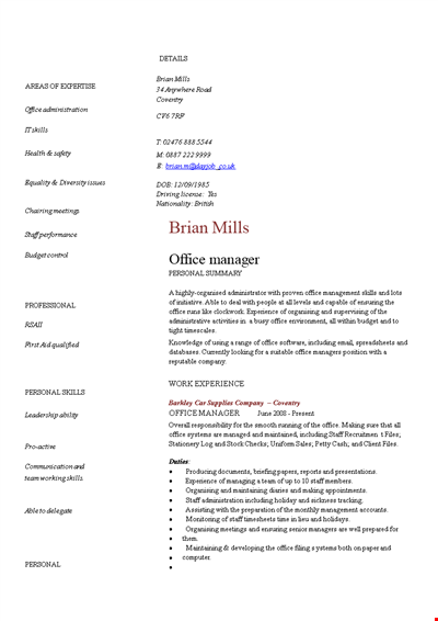 Office Manager