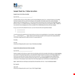 Business Follow Up Letter Template - Strengthening Business Relationships & Opportunities example document template