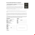 Create a Legal Model Release Form | Protect Your Photos | Wackerhausen example document template