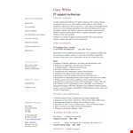 Expert Personal IT Support Technician for Windows | Company Name example document template