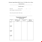 Performance Appraisal Report - Authority's Periodic Designation Report example document template