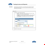 Invoice Payment Tracking Template - Easily Track Payment and Manage Invoices with a Click example document template