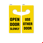 Door Hanger Template - Easily Create a Custom Door Hanger example document template