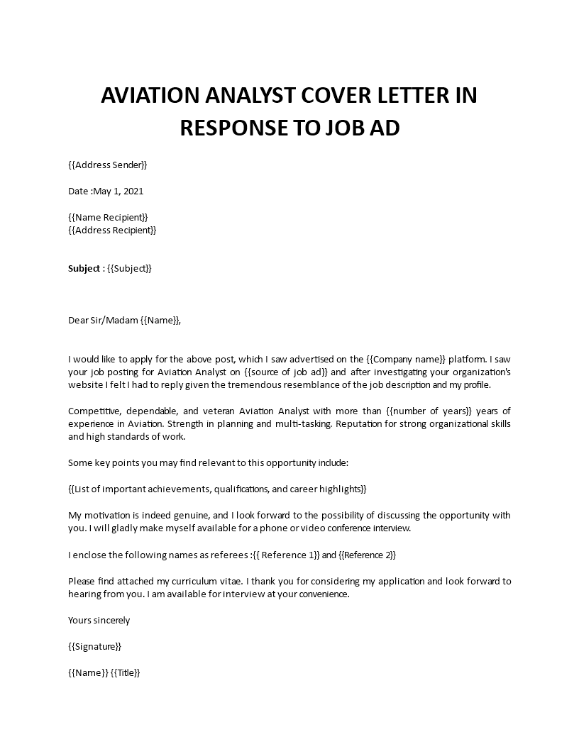 cover letter examples for passenger service agents