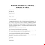 Airport Customer Service Agent Cover letter example document template