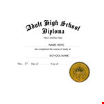 Custom Diploma Templates - Create Your Own example document template 