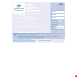 Child Support Agreement - Customized Support Solution for Your Child example document template