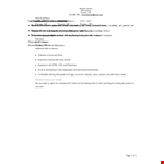 Volunteer Experience Resume example document template