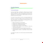 Marketing Plan Example Template Download In Word example document template