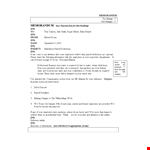 Professional Business Associates Memo Format: Empowering Employees with Margin Deductions example document template