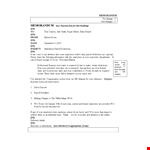 Professional Business Associates Memo Format: Empowering Employees with Margin Deductions example document template 
