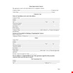 Home Improvement Contract Template Sample Free example document template