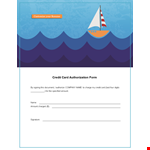 Credit Card Authorization Form Template for Company | Secure Credit Authorization | Hloom example document template
