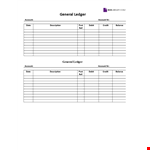 General Ledger Template example document template 