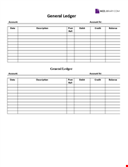 Blank Ledger Template