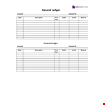 General Ledger Template example document template