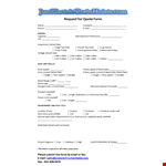 Get Your Request for Quote Today: High-Speed Trolley Hoist example document template