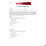 Overall Candidate Evaluation Form example document template
