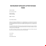 apology-letter-for-bad-food