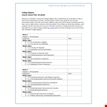 Solving Functions in College Algebra: A Comprehensive Lesson Plan example document template 