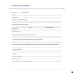 Project Plan Examples example document template