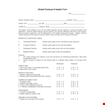 Effective Performance Review Examples for Employee, Supervisor, and Student Quality example document template