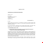 Construction Safety Warning Letter example document template
