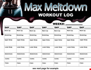 Printable Simple Workout Log