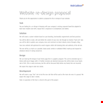 Website Re Design Concept Proposal example document template 