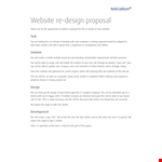 Website Re Design Concept Proposal example document template
