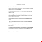 Employee appreciation speech example document template