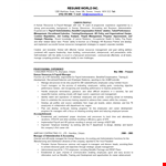Fresher HR Recruiter Resume Template - Manage Payroll, Employees, and Human Resources example document template