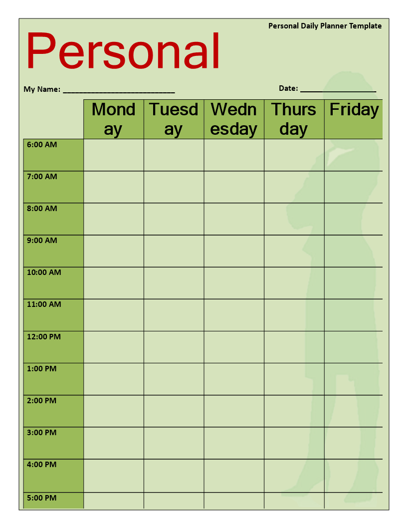 Organize Your Day with Our Daily Planner Template - Download Now