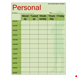 Organize Your Day with Our Daily Planner Template - Download Now example document template