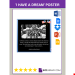 I Have A Dream Poster example document template 