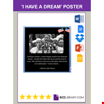I Have A Dream Poster example document template