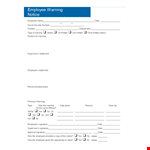 Written Employee Warning Notice - Effective Way to Address Employee Performance example document template