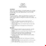 Sample Sales Administrative Resume example document template