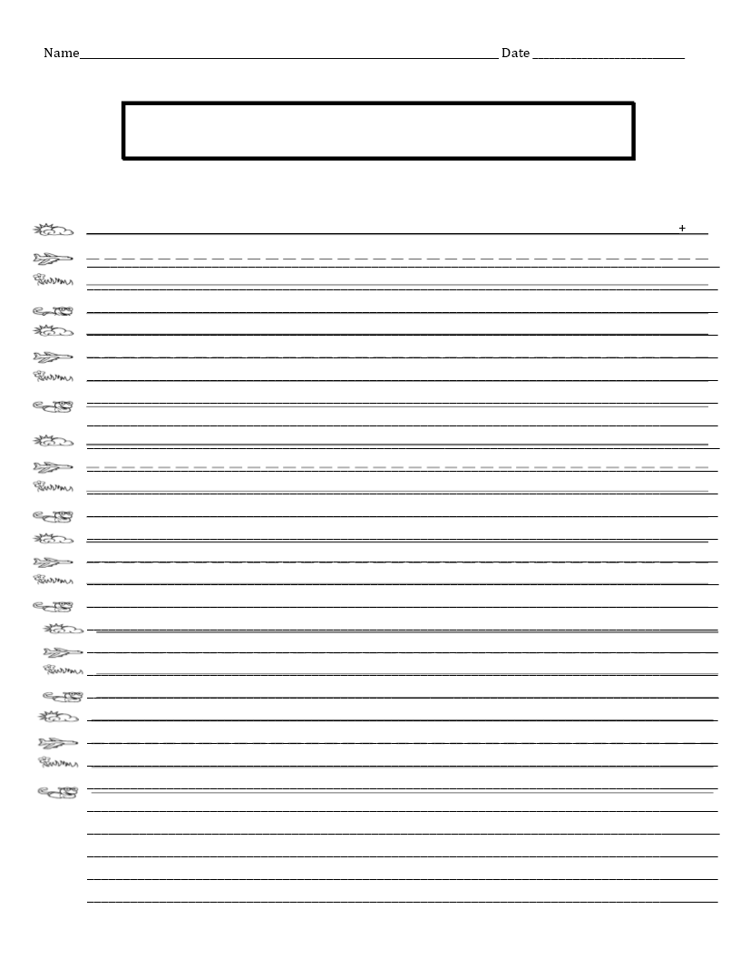Printable Lined Paper Template - Free Download