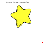 Christmas Tree Star Template - Customize and Print | Free Download example document template