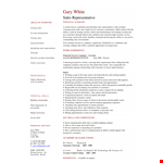 Sales Service Representative Resume example document template