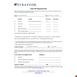 Time Off Request Form Template - Request, Track, and Manage Leave | Please Inform Your Supervisor example document template