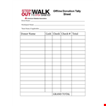 Track Donations, Participants, and Offline Contributions - Donation Tracker example document template